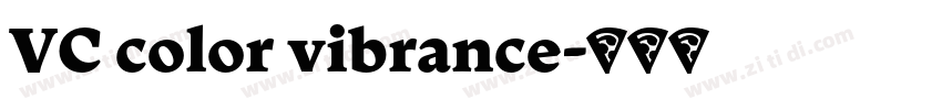 VC color vibrance字体转换